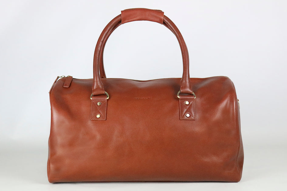 Winchester Holdall Brown Leather Medium - Forbes & Lewis