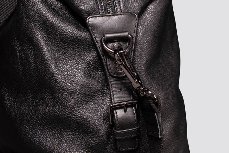 Somerset Holdall | Black Leather Large