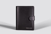 Somerset Passport Cover | Black Leather