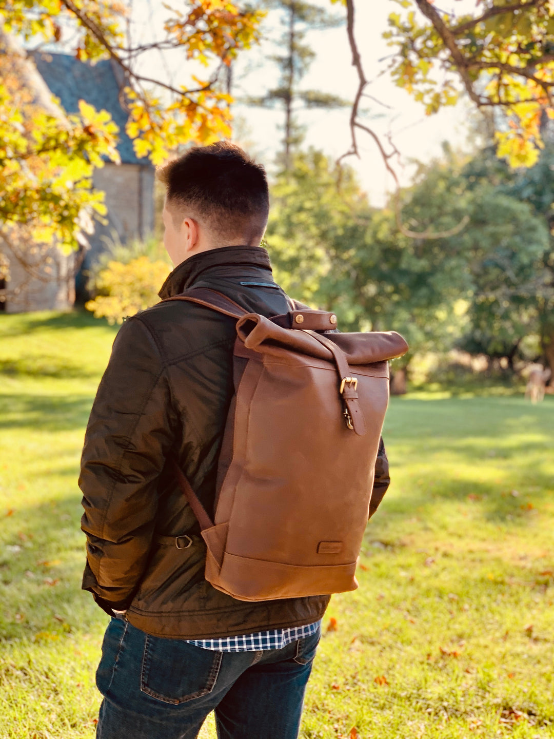 blanket roll backpack leather Rollie Backpack Leather – Forbes & Lewis
