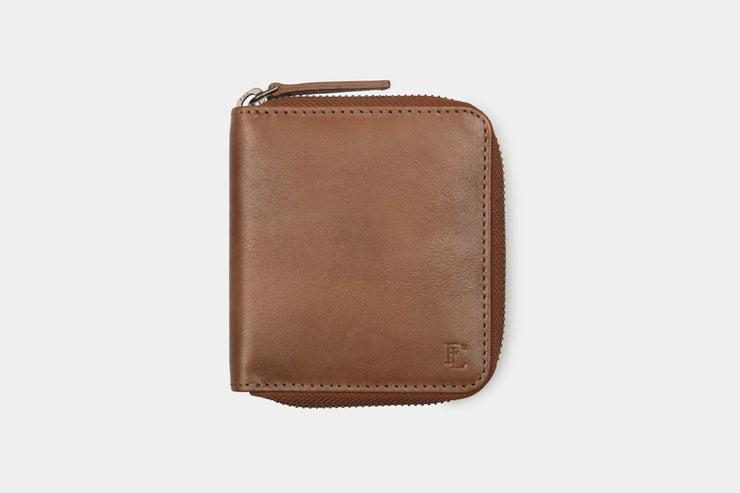 Zip Wallet | Brown Leather